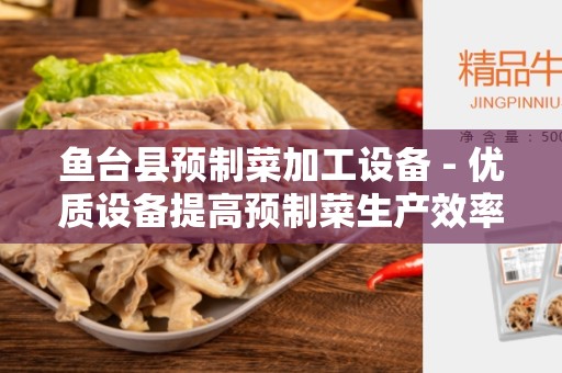 鱼台县预制菜加工设备 - 优质设备提高预制菜生产效率