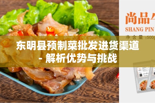 东明县预制菜批发进货渠道- 解析优势与挑战