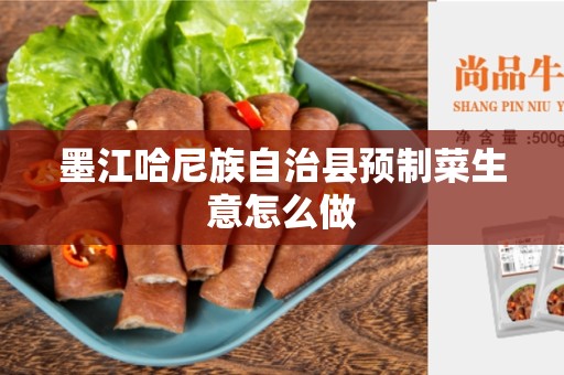 墨江哈尼族自治县预制菜生意怎么做