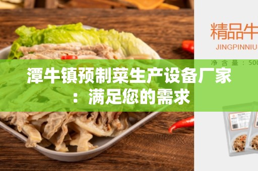 潭牛镇预制菜生产设备厂家：满足您的需求
