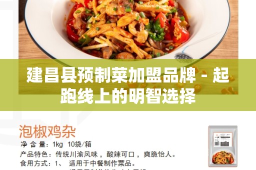 建昌县预制菜加盟品牌 - 起跑线上的明智选择