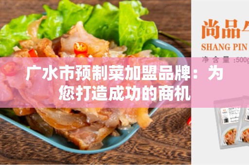 广水市预制菜加盟品牌：为您打造成功的商机
