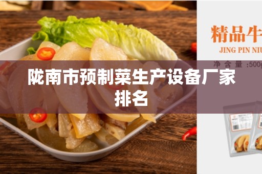 陇南市预制菜生产设备厂家排名