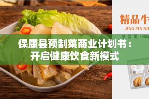 保康县预制菜商业计划书：开启健康饮食新模式