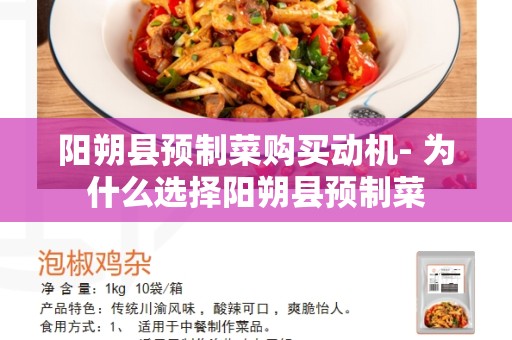 阳朔县预制菜购买动机- 为什么选择阳朔县预制菜