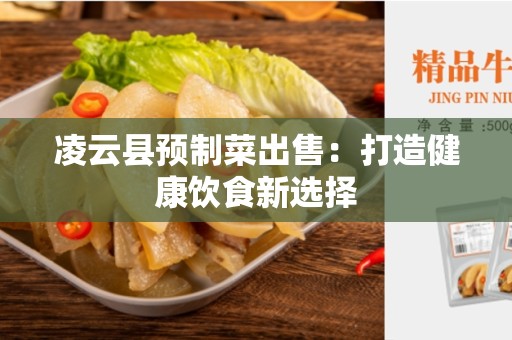 凌云县预制菜出售：打造健康饮食新选择