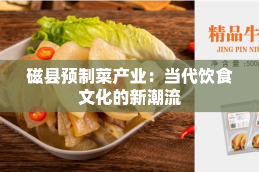 磁县预制菜产业：当代饮食文化的新潮流