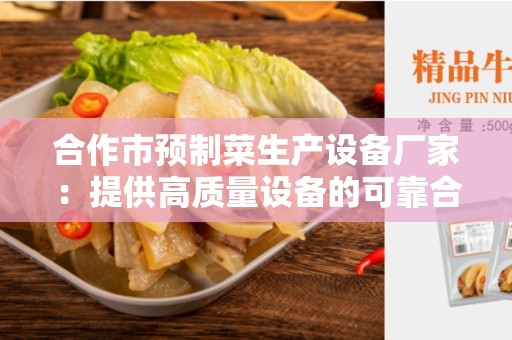 合作市预制菜生产设备厂家：提供高质量设备的可靠合作伙伴