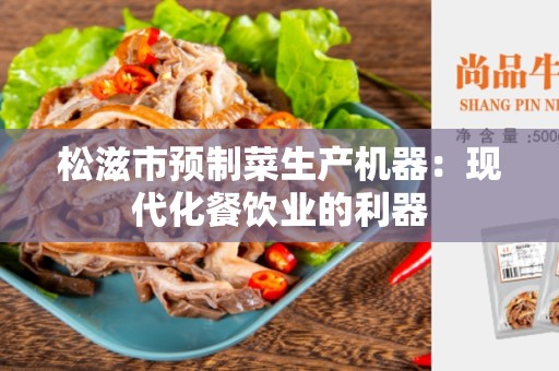 松滋市预制菜生产机器：现代化餐饮业的利器