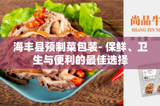 海丰县预制菜包装- 保鲜、卫生与便利的最佳选择