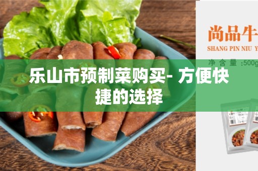 乐山市预制菜购买- 方便快捷的选择
