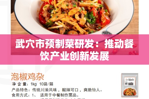 武穴市预制菜研发：推动餐饮产业创新发展