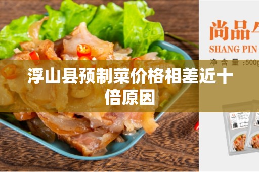 浮山县预制菜价格相差近十倍原因