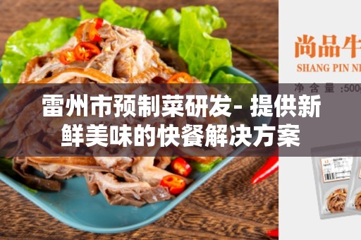 雷州市预制菜研发- 提供新鲜美味的快餐解决方案