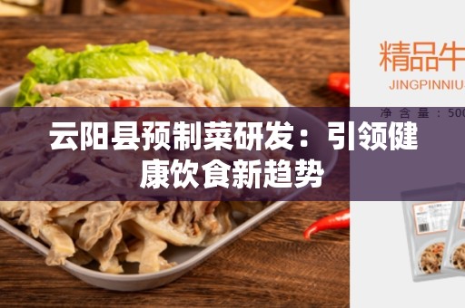 云阳县预制菜研发：引领健康饮食新趋势