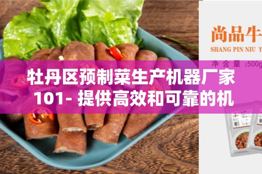 牡丹区预制菜生产机器厂家 101- 提供高效和可靠的机器设备