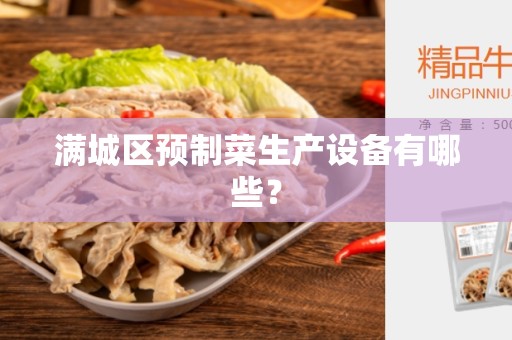 满城区预制菜生产设备有哪些？