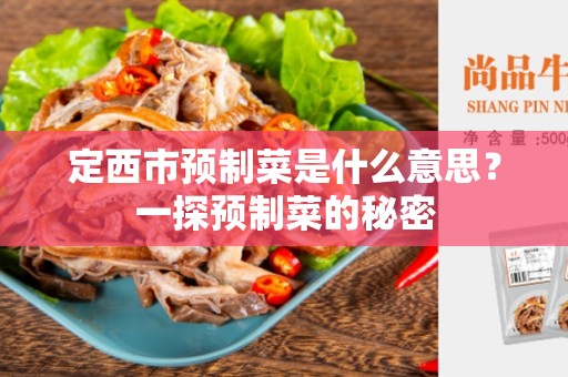 定西市预制菜是什么意思？一探预制菜的秘密