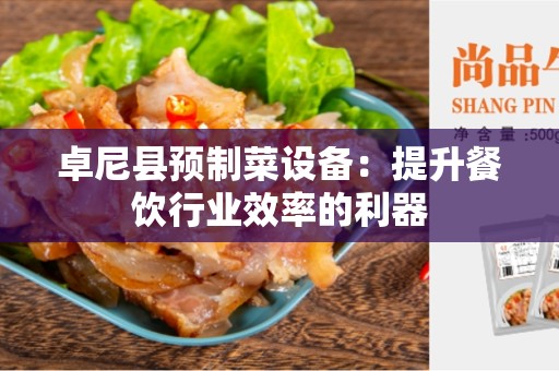 卓尼县预制菜设备：提升餐饮行业效率的利器