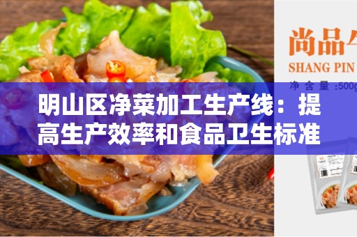 明山区净菜加工生产线：提高生产效率和食品卫生标准的关键要素