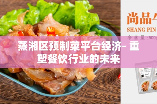 蒸湘区预制菜平台经济- 重塑餐饮行业的未来