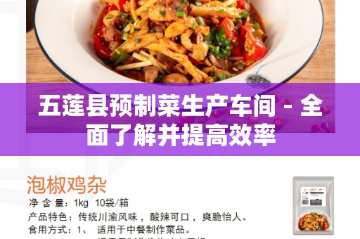 五莲县预制菜生产车间 - 全面了解并提高效率