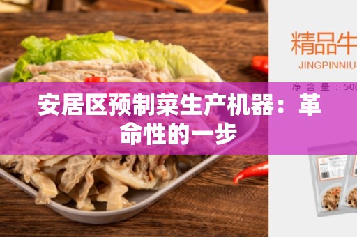 安居区预制菜生产机器：革命性的一步