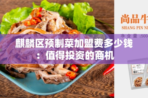 麒麟区预制菜加盟费多少钱：值得投资的商机