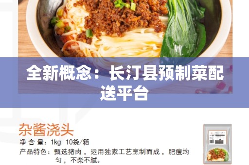 全新概念：长汀县预制菜配送平台