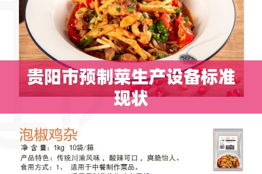 贵阳市预制菜生产设备标准现状