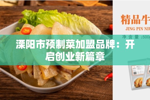 溧阳市预制菜加盟品牌：开启创业新篇章