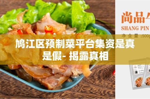 鸠江区预制菜平台集资是真是假- 揭露真相