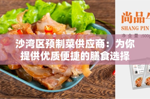 沙湾区预制菜供应商：为你提供优质便捷的膳食选择