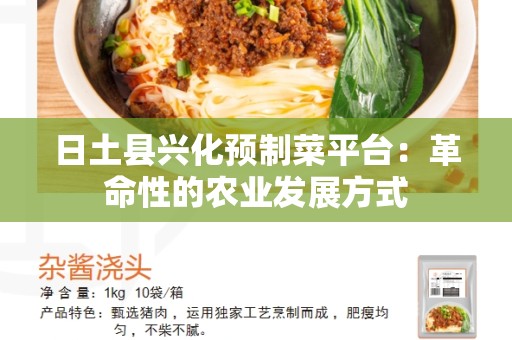 日土县兴化预制菜平台：革命性的农业发展方式