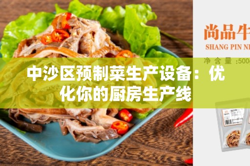 中沙区预制菜生产设备：优化你的厨房生产线