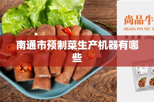 南通市预制菜生产机器有哪些