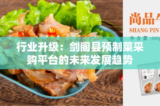 行业升级：剑阁县预制菜采购平台的未来发展趋势