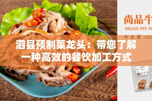 泗县预制菜龙头：带您了解一种高效的餐饮加工方式