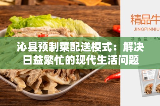 沁县预制菜配送模式：解决日益繁忙的现代生活问题