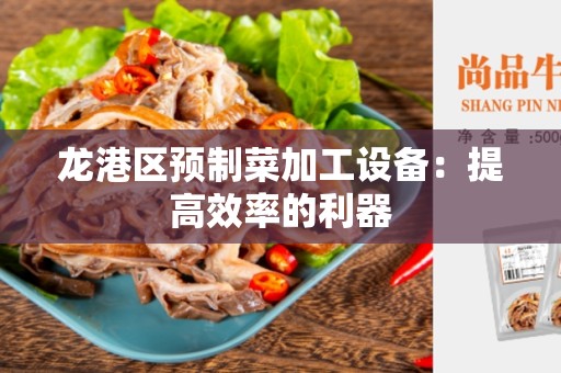 龙港区预制菜加工设备：提高效率的利器