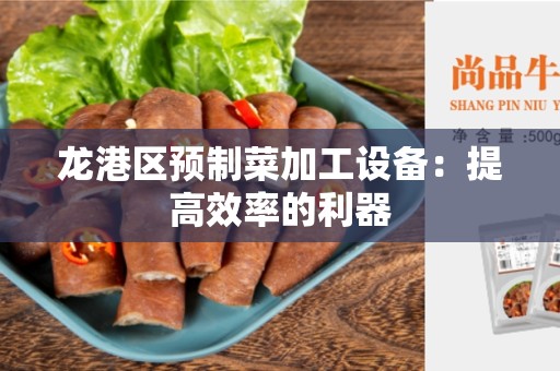 龙港区预制菜加工设备：提高效率的利器