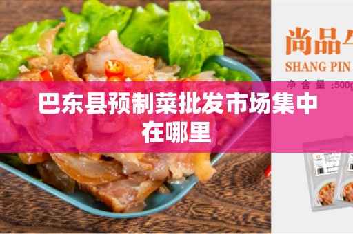巴东县预制菜批发市场集中在哪里