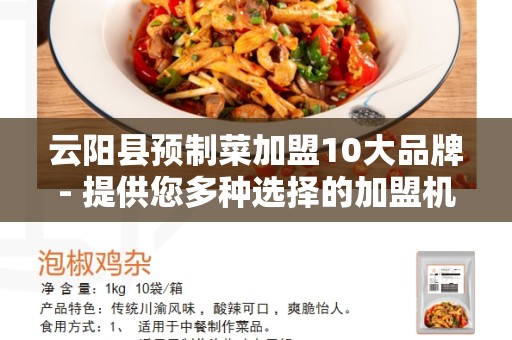 云阳县预制菜加盟10大品牌- 提供您多种选择的加盟机会