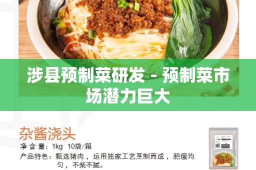 涉县预制菜研发 - 预制菜市场潜力巨大