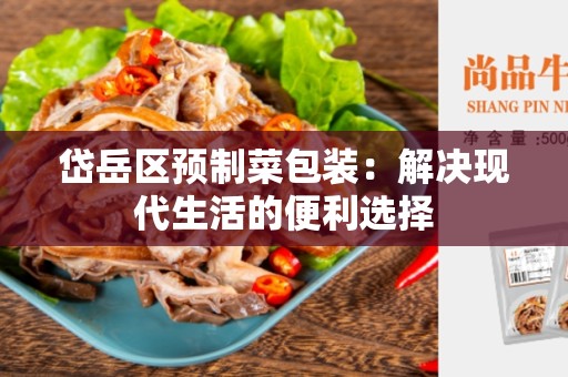 岱岳区预制菜包装：解决现代生活的便利选择