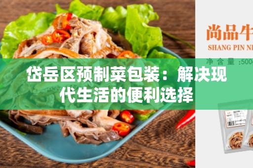 岱岳区预制菜包装：解决现代生活的便利选择