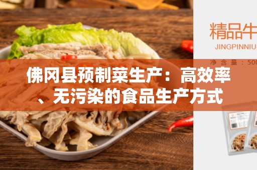 佛冈县预制菜生产：高效率、无污染的食品生产方式