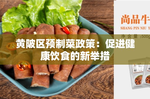 黄陂区预制菜政策：促进健康饮食的新举措