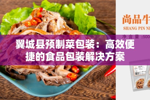翼城县预制菜包装：高效便捷的食品包装解决方案