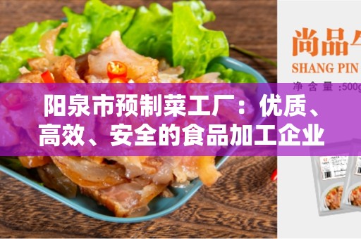阳泉市预制菜工厂：优质、高效、安全的食品加工企业